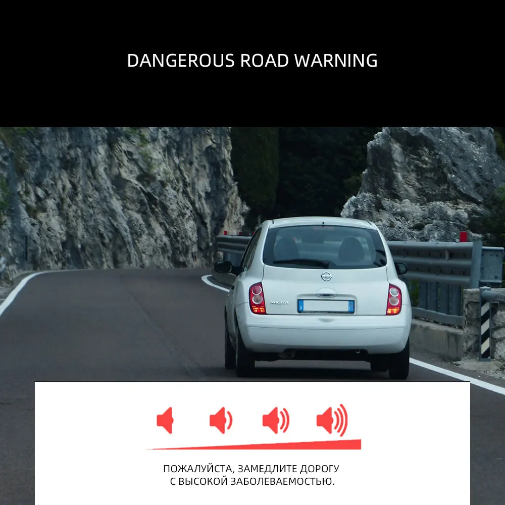 Автомобильный радар-детектор Светодиодный дисплей Россия голосового оповещение, предупреждение антирадары, радар-детекторы