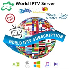 HD World android iptv+ 7500 прямая подписка Ssmart android box Европа для Франции, испанский, Албания, Португалия, итальянский m3u MA9