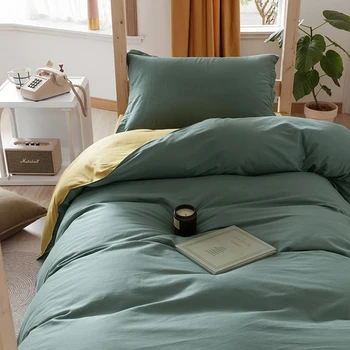 

Warm Machine Washable 100% Cotton 3 Pieces Bedding Set Sheet Quilt Cover Pillow case Suitable For Full Size