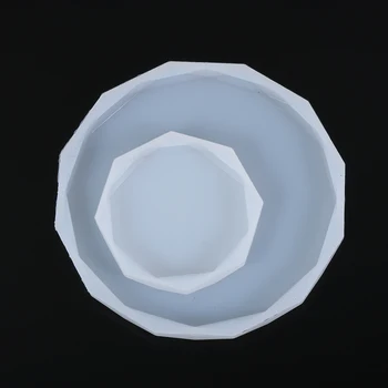 

1PC Diy Round Tray Silicone Mold for Epoxy Uv Resin Molds Coaster Jewelry Making Tools DIY Craft Wax Molds