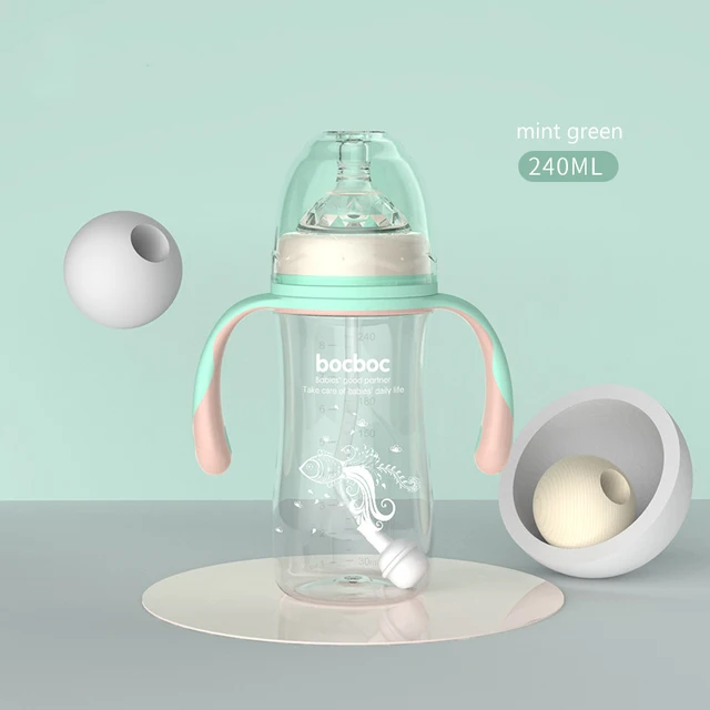 Newborn bottle infant wide caliber anti choking and anti flatulence 2