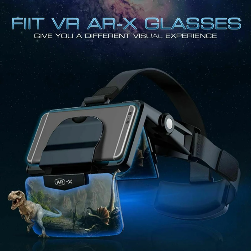VR очки шлем Виртуальная реальность гарнитура пресс для смартфона картонный