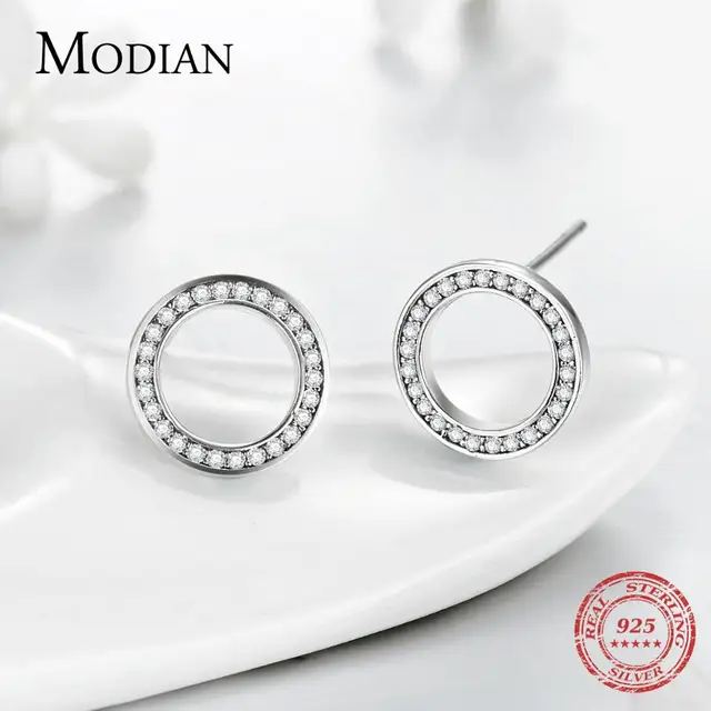 High Quality Sterling Silver Luxury Crystal Earrings 4