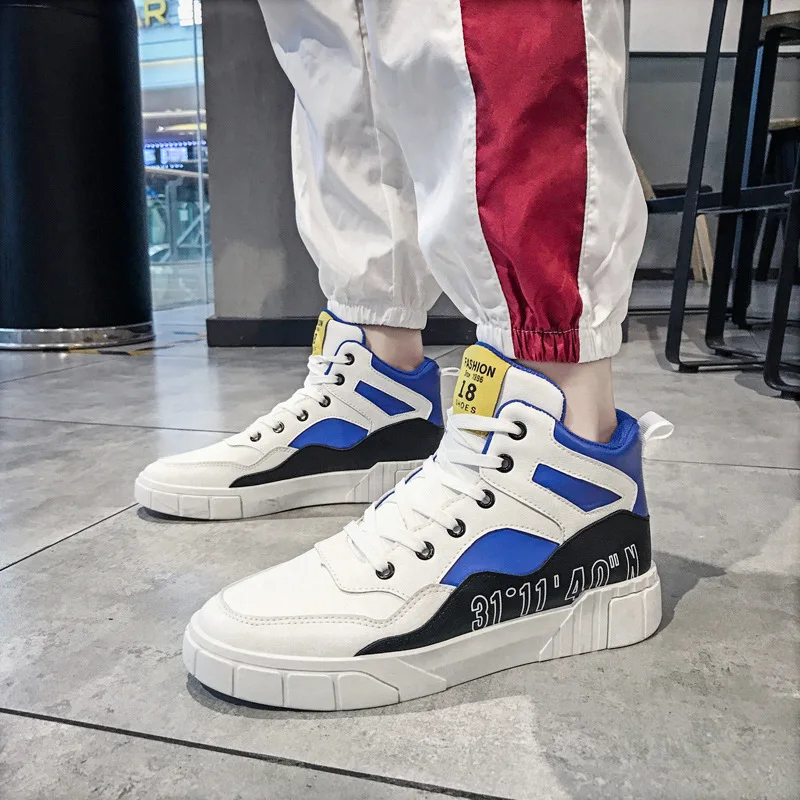 

MEN'S SHOES 2019 New Style High-top Board Shoe Winter Trend Sports Footwear Versitile Fashion Comfortable