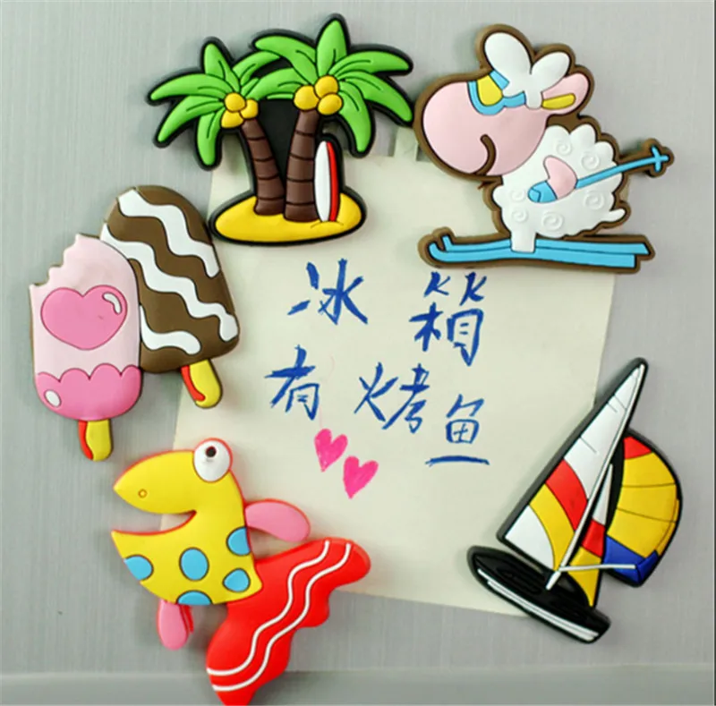 Милый Мультфильм Креативные магниты на холодильник дети Kawaii декоративный