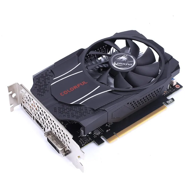 Красочные GeForce GTX 1650 Mini DDR5 4G VGA DVI HDMI DP