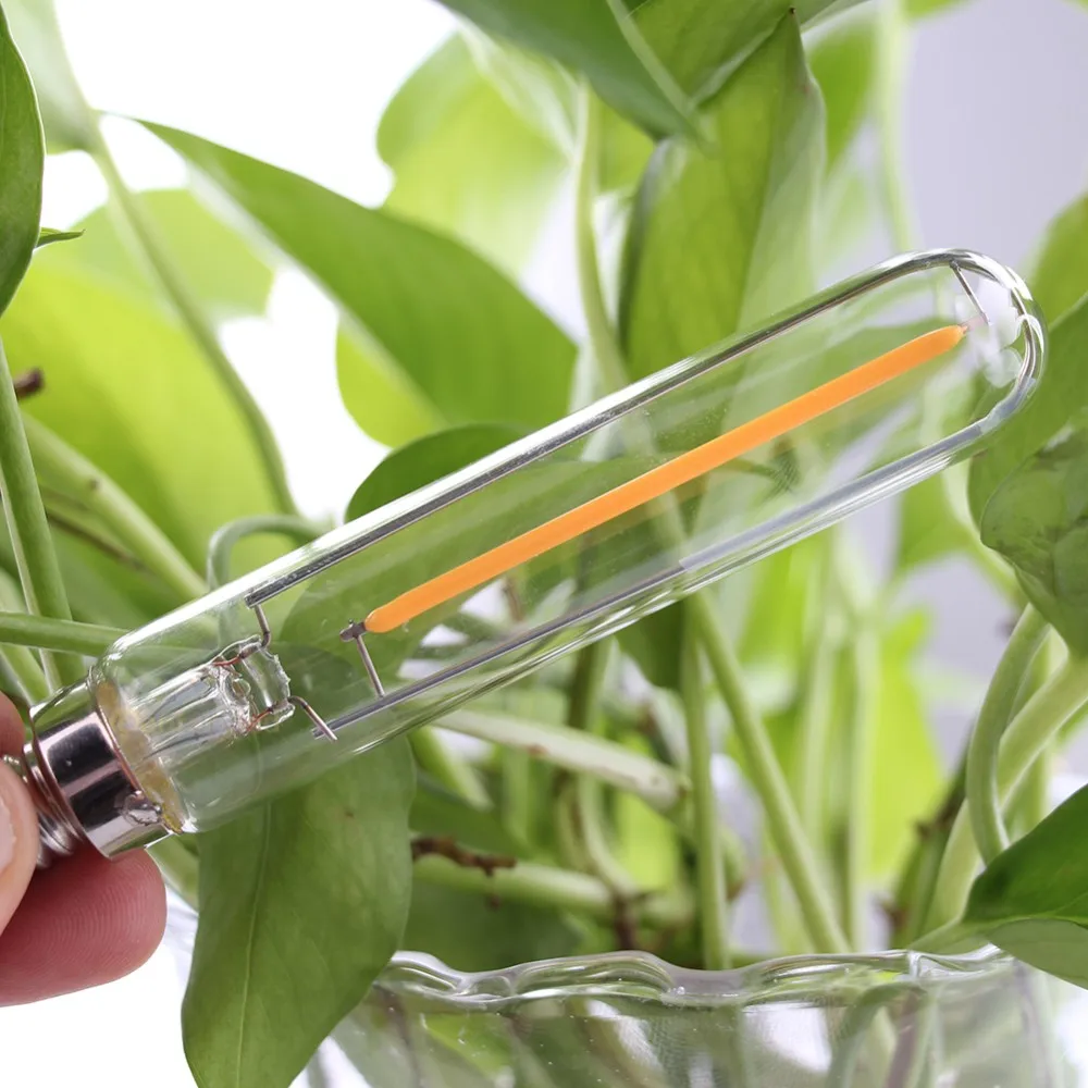 1W 2W 관형 LED 전구 T20 T6 빈티지 긴 필라멘트 전구 E12 E14 샹들리에 펜던트 조명에 대한 디밍이 가능한 에디슨 레트로 램프