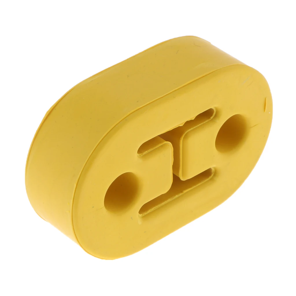 1Pcs YELLOW Polyurethane Car Exhaust Muffler Hangers Mount Bracket Universal