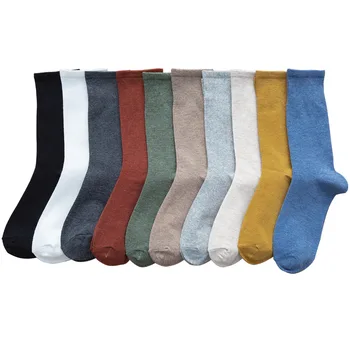 

GREENYU Brand New Model Cotton Solid Color MoreThick Women Socks Winter Warm Socks Cotton Breathable Sweat-absorbing Socks Women