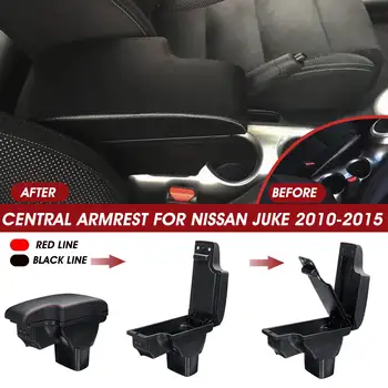 

Car Armrest Box For Nissan Juke 2010 2011 2012 2013 2014 2015 Center Storage Container Box with USB Ports
