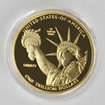 1 Trillion Dollar Gold Coins bit coin gold bitcoin Litecoin Eth XRP doge coin Cardano IOTA FIL shiba Cryptocurrency coin 1