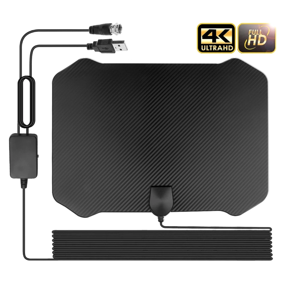 60-130 Miles Long Range Digital TV Antenna Amplifier Signal Booster DVB-T2 HDTV 4K 1080p Freeview for Local Channels | Электроника