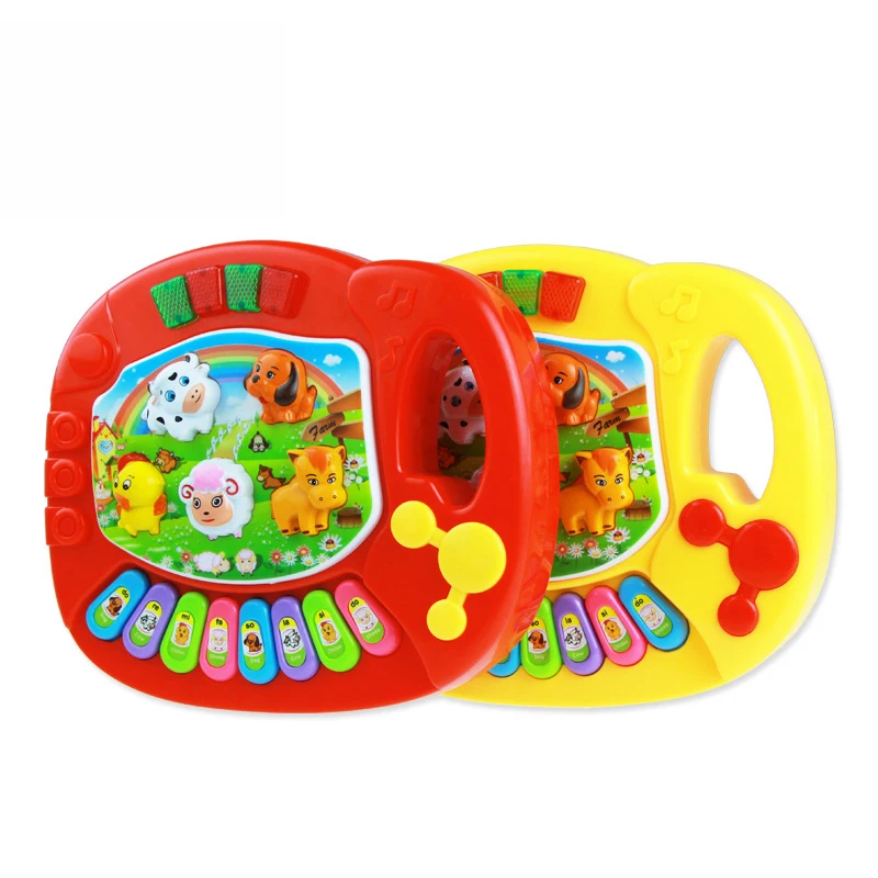Детский музыкальный инструмент, игрушка, клавиатура, звуковой светильник, детская музыкальная игрушка, животное, ферма, красочная детская развивающая игрушка
