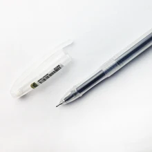 10 шт. Простая Офисная Черная гелевая ручка 0,5 мм канцелярские товары корейский офисный Материал школьные принадлежности рекламная