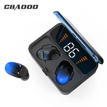 CBAOOO ES01 Touch TWS беспроводные наушники Bluetooth наушники 5,0 Мини bluetooth гарнитура Водонепроницаемый головной убор Мощный светодиодный дисплей