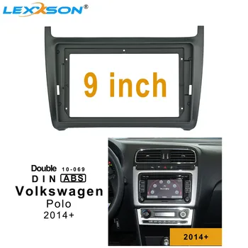 

9 Inch Car Fascia Kit For Volkswagen Polo 2012-2018 Double Din Fascia Audio Fitting Adaptor Facia Panel Dash Installation