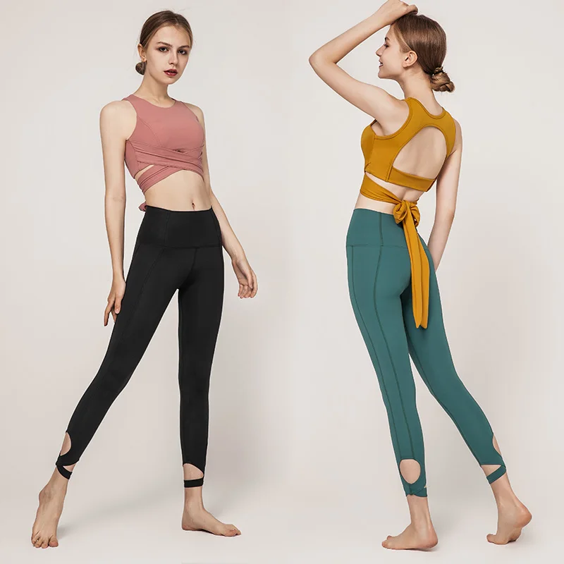 de Top y Pantalón sin Costuras para Yoga Mujer, Ropa Deportiva para Pilates, Fitness, Correr, Entrenamiento, Chaleco, Pantalón, sin Mangas, Traje de - AliExpress