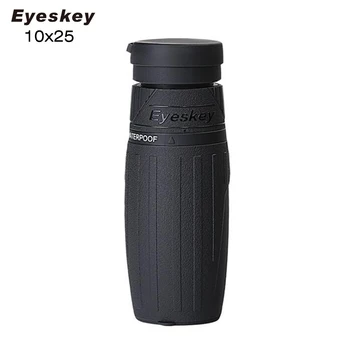 

Eyeskey 10x25 Monocular Telescope Monocular Waterproof Compact and Portable for Camping Handheld Non-slip Telescope Bak4 Prism