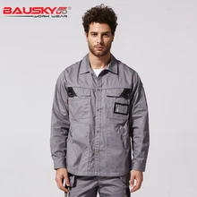 Bauskydd B229 рабочая одежда Осень/Весна Мужская Рабочая Рубашка Мульти Карманы с длинными рукавами Рабочая одежда Униформа комбинезон для механика