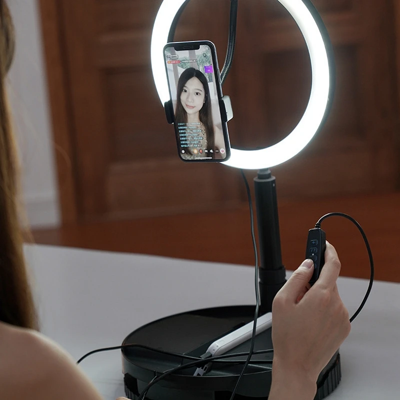 1,6 м телескопическая стойка светодиодный кольцевой светильник для селфи фотостудия irror светильник для макияжа с регулируемой яркостью
