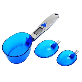 

Digital Kitchen Scale Electronic Food Scale with 3 Measuring Spoons for Portioning Milk Tea Flour Spices Kitchen Accessories