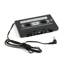 1 шт. Аудиомагнитола для автомобиля адаптер конвертер 3,5 мм разъем Черный Автомобильный цифровой Аудиомагнитола для Iphone Ipod MP3 AUX CD-плеер