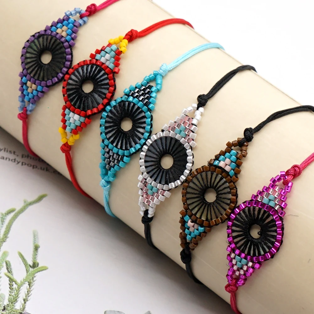 Go2boho Evil Eye Bracelet Women Miyuki Pulseras Femme Jewelry