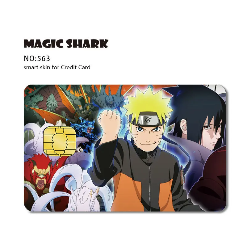 Anime Naruto Credit Card Stereo 2.5D HD Sticker Uzumaki Credit