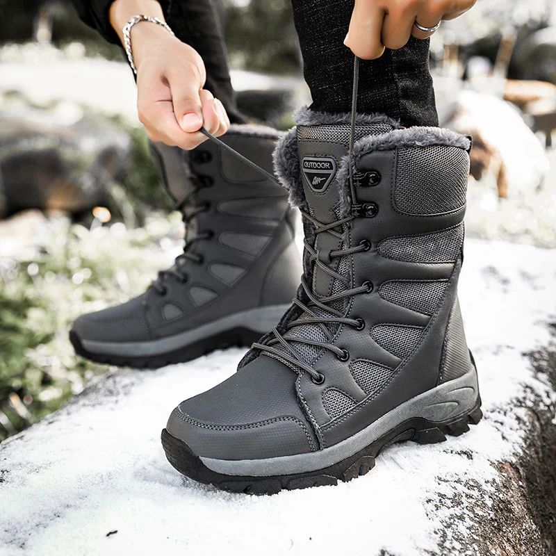Nieuwe Winter Met Bont Snowboots Voor Mannen Sneakers Mannelijke Schoenen  Volwassen Casual Kwaliteit Waterdichte Enkel 30 Graden Celsius warme  Laarzen|Sneeuwlaarzen| - AliExpress