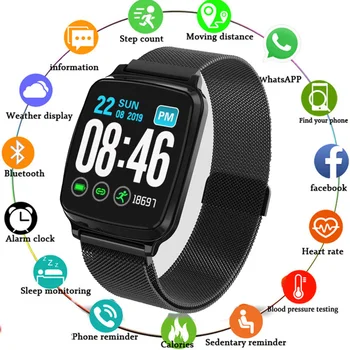 

Smart wristband Full screen touch Heart Rate tracker blood pressure Monitor Smart Watch Fitness Bracelet Waterproof Sport band