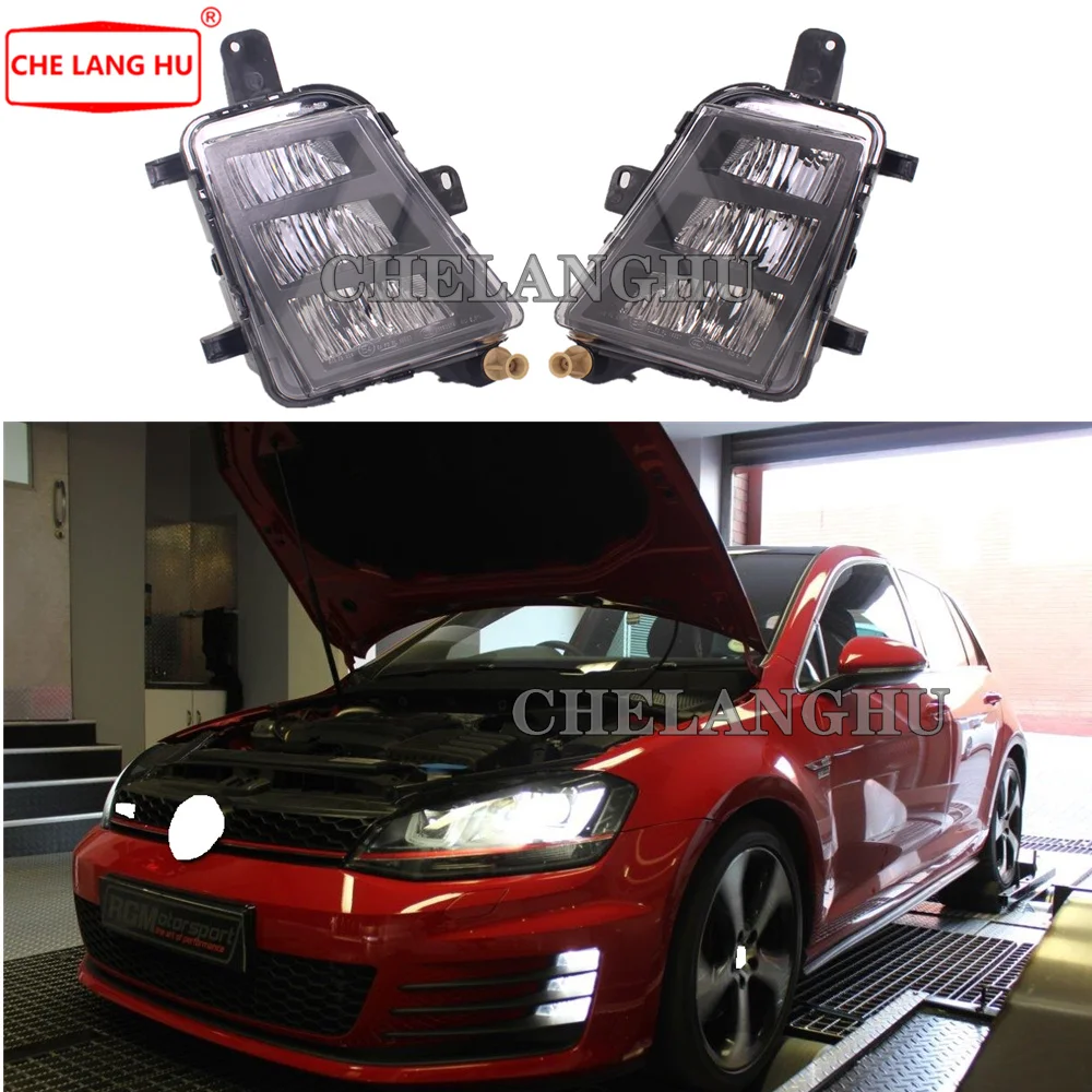 Светодиодный противотуманная фара для VW Golf 7 A7 MK7 GTI GTD 2013 2014 2015 2016 2017 автомобилей