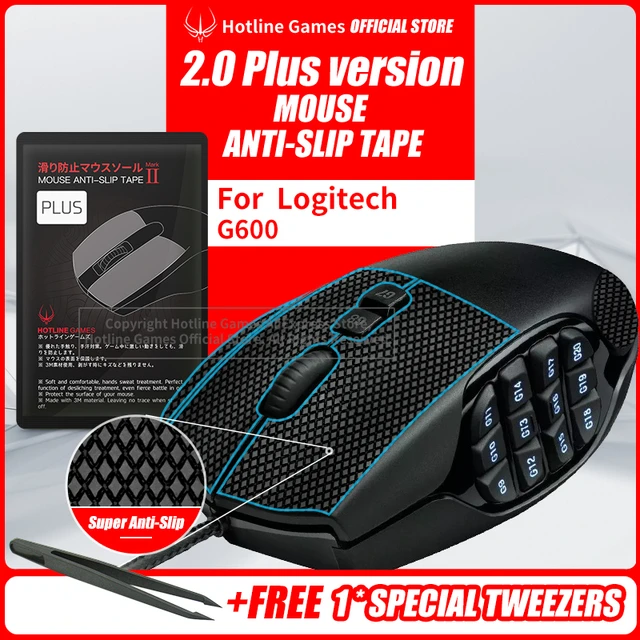 Logitech G600 Mmo Gaming Mouse, Logitech G600 Anti Slip Tape