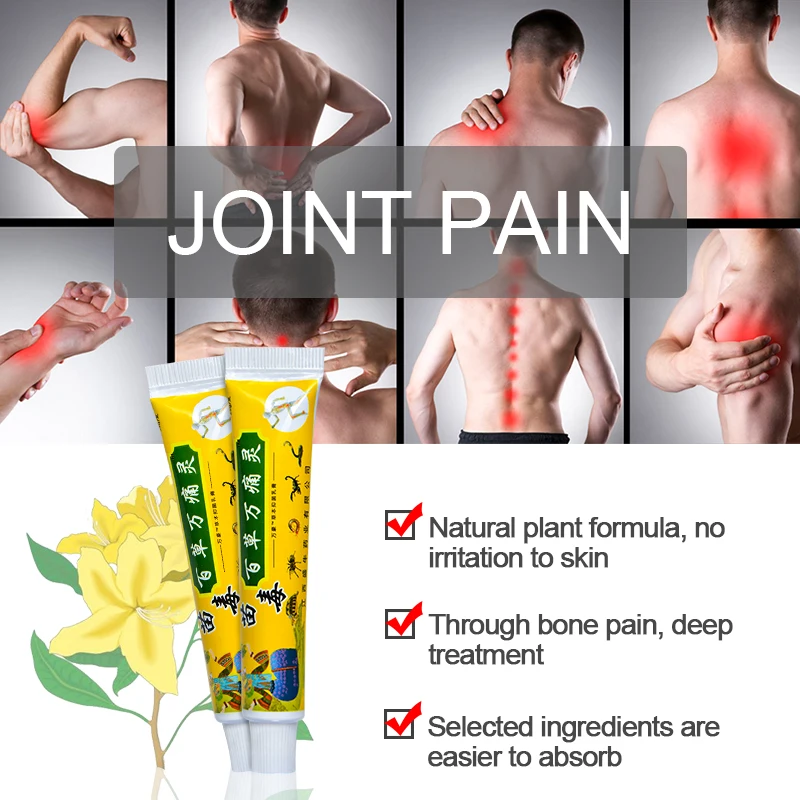 Sumifun 1Pcs Pain Relief Ointment 100 Original Herbal Cream For Arthritis Joint Muscle Rub Rheumatoid Medical 4