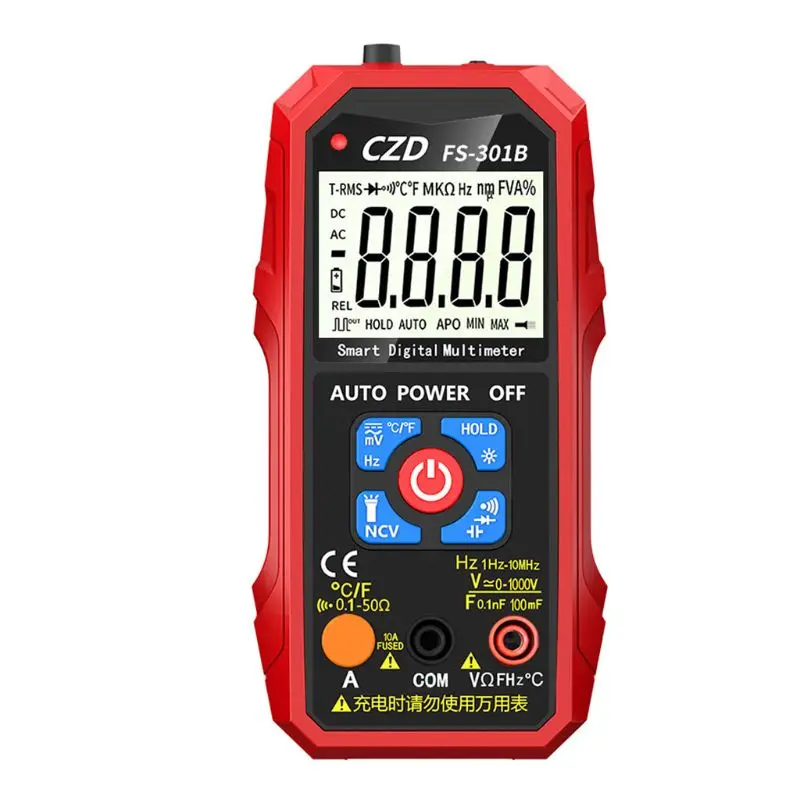 

Digital Smart Multimeter NCV Non-contact Detection Meter Capacitance Temperature Measurement Instrument