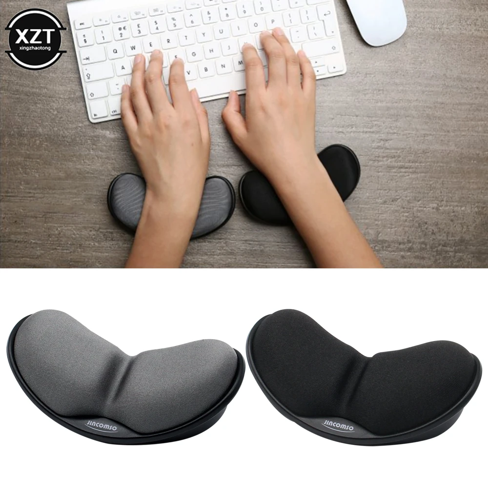 Brila Ergonomic Memory Foam Mouse Wrist Rest Support Pad Cushion for Computer, Laptop, Office Work, PC Gaming - Massage Holes Design - Wrist Pain