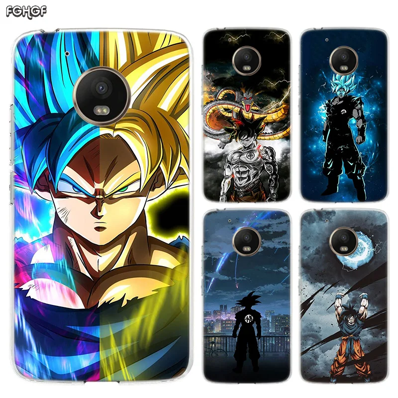 Силиконовый чехол накладка Dragon Ball Super Goku для Motorola MOTO G7 power G5 G5S G6 E4 E5 E6 Plus G4 Play| |