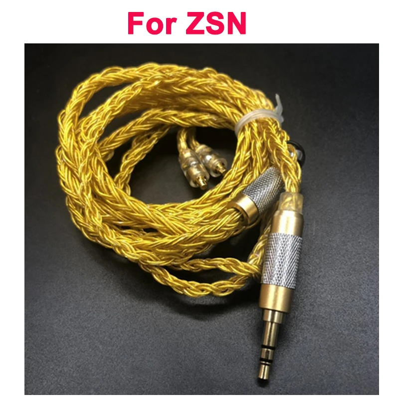 JC16 6N OFC 16 акций 480 ядер наушники Обновление кабель для se215 se535 0,78 мм IE80 MMCX IM A2DC ZSN QDC UE серии - Цвет: For ZSN