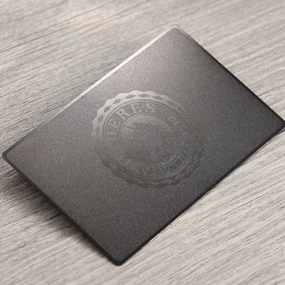 

Stainless steel business card frosted metal card black metal business card custom stainless steel card custom