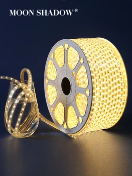 

Led Light Strips Bedroom Waterproof Luces Led Strip Lights 5050/2835 Neon Led Christmas Lights For Room 144Led/m 220V MOONSHADOW