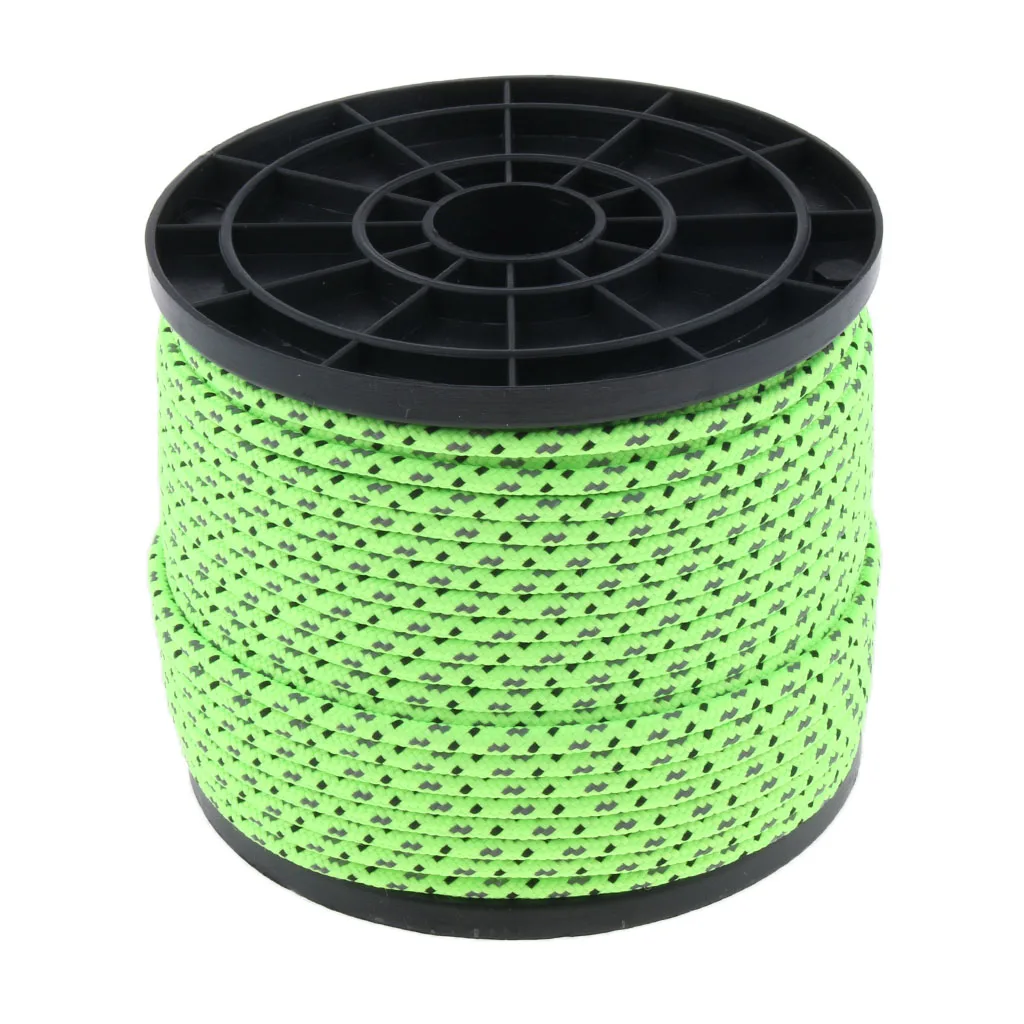 Multipurpose 50 Meters Sun Shade Shelter Canopy Reflective Guyline Camping Tent Rope Clothesline