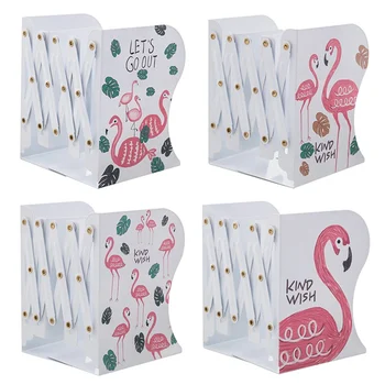 

Adjustable Books Stand Cartoon Hollow Desktop Organizer Book Ends Support Stand Holder Shelf Book Rack Office Supplies