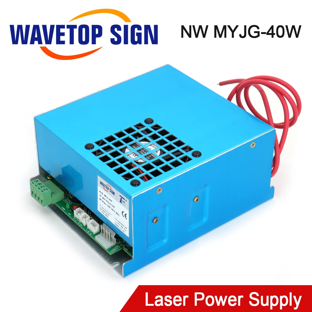 WaveTopSign 40W NW Co2 лазерный Питание MYJG 110V/220V для лазерная трубка гравировальная и