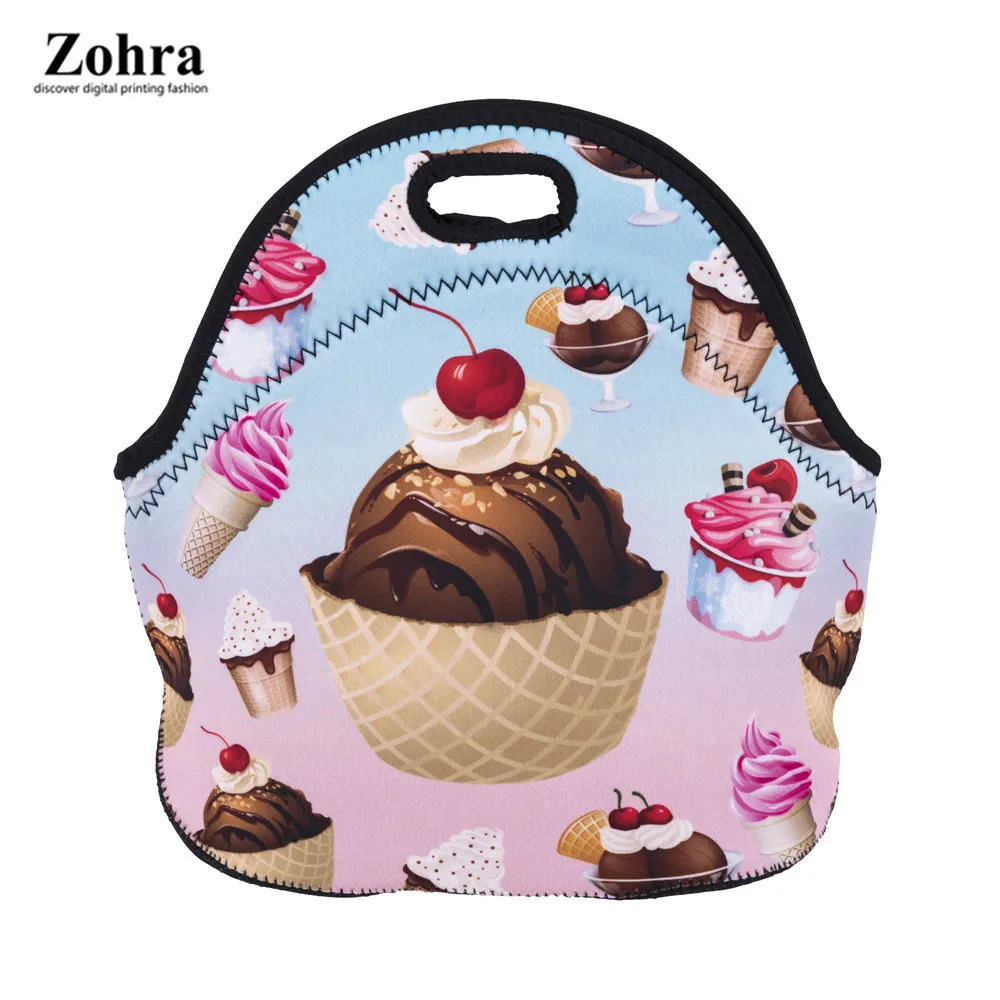 

Zohra New Style Neoprene Bento Box Bag Outdoor Lunch Bag Thermal Bag Printed Cartoon Lunch Box Bag Insulated Bag