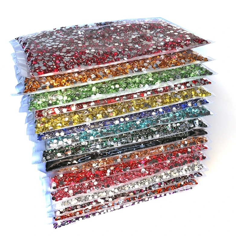 Wholesale Jelly AB Resin Non Hot Fix Rhinestones Cтразы Flatback Plastic Crystals Strass Glitters Stone Bulk Big Package for DIY