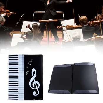 

Multi-functional Instrument Player Case Concert Storage Sheet Note Music Folder Piano A4 Document File Six-Page Four Sides Clips