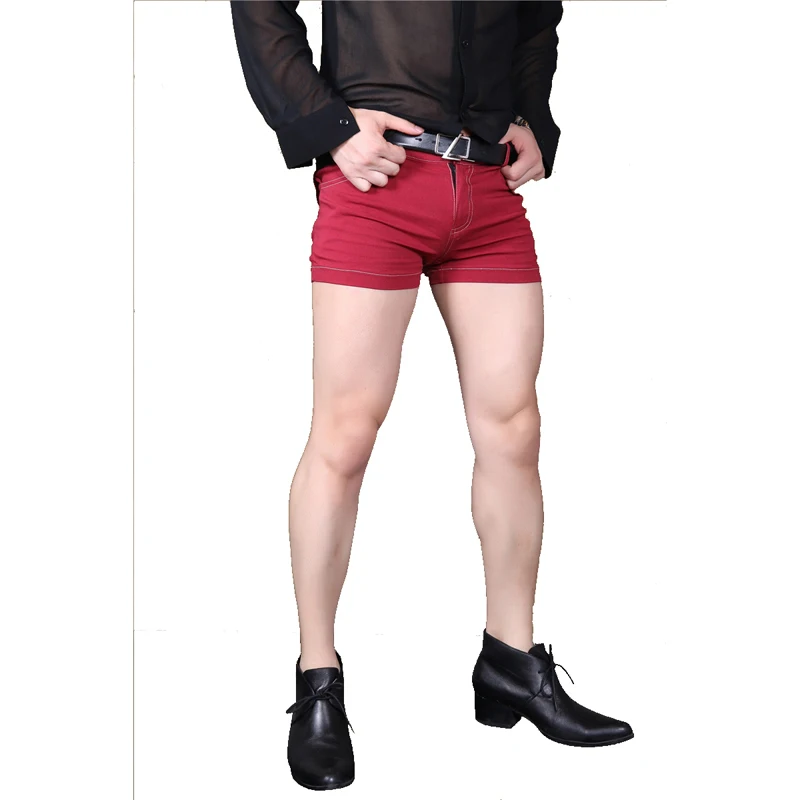 LinvMe летние мужские джинсы Повседневные Классические приталенные джинсовые шорты на пуговицах стильные эффектные Узкие рваные шорты с карманами