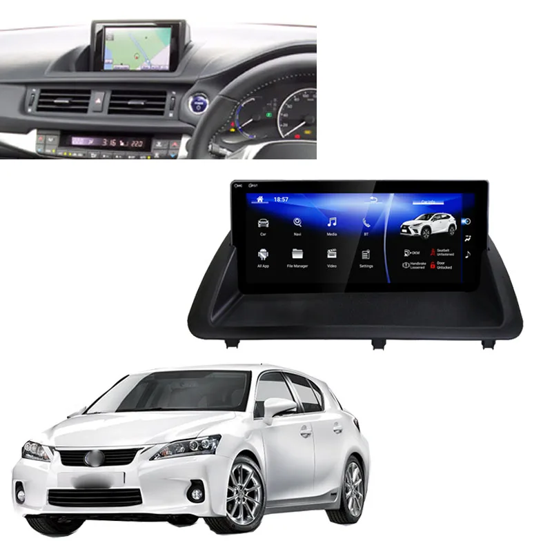 Liislee Car Multimedia Player Gps Audio Radio For Lexus Ct Ct 0h Rhd 11 19 Carplay Android Upgrade Hd Display Navigation Car Multimedia Player Aliexpress
