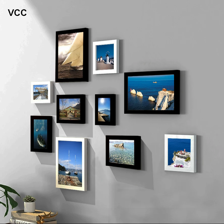 10 Pcs Classic Wooden Pictures Frames For Wall Hanging Picture Frame Mediterranean Style Picture Wood Photos Frames 10 Pcs Classic Wooden Pictures Frames For Wall Hanging Picture Frame Mediterranean Style Picture Wood Photos Frames