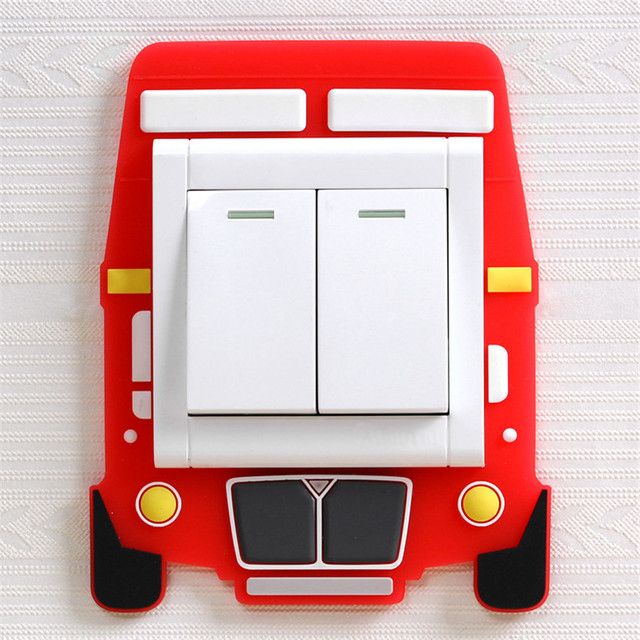 Switch Sticker Glow in Dark Wall Sticker home decor Luminous Switch/Socket Silicone Protect Cover On-Off Decor Sticker