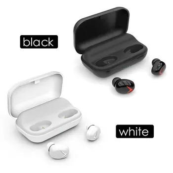 

True Wireless Earbuds TWS Voice Message Hands-Free with Charging Box Bluetooth 5.0 Auto-Pair Invisible Earphones Walking
